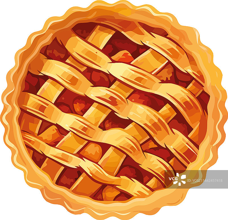 新鲜出炉的馅饼：甜蜜的喜悦图片素材