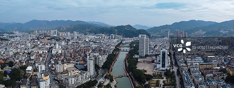 福安市 解放西路 广电大厦 富春公园 华兴大厦 春阳路 东百广场 富阳大桥图片素材