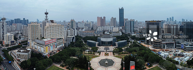 福州 五一广场 定光寺 协和医院 五一商场 于山风景名胜 福建大剧院 古田路 正大广场 元洪大厦 正图片素材