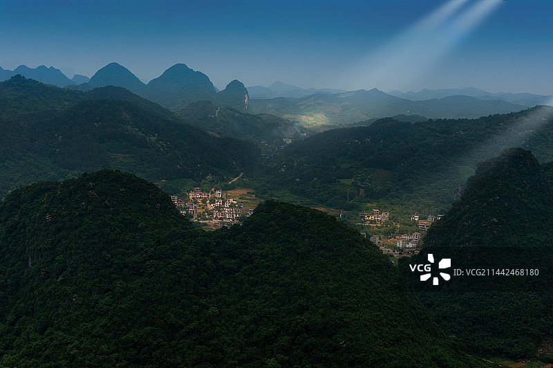 早晨的桂林山水图片素材