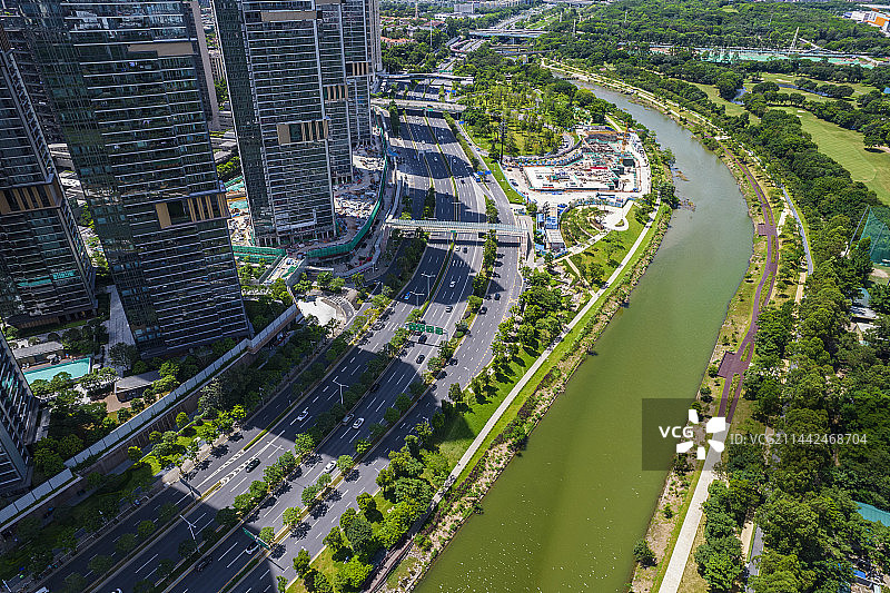 大沙河生态长廊 深圳大沙河生态长廊 深圳大沙河 深圳沙河西路图片素材