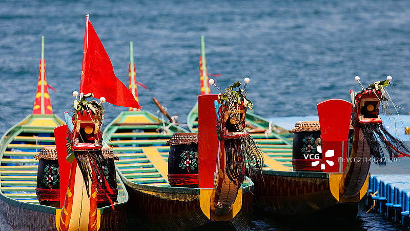 2023粤港澳大湾区（深圳南澳）海上龙舟赛举行图片素材