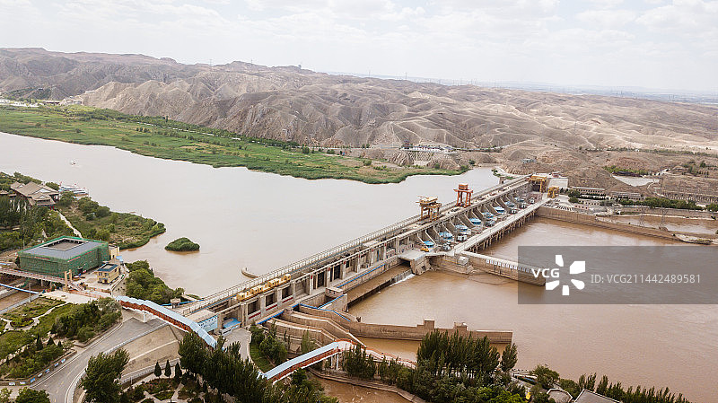 青铜峡水利枢纽图片素材