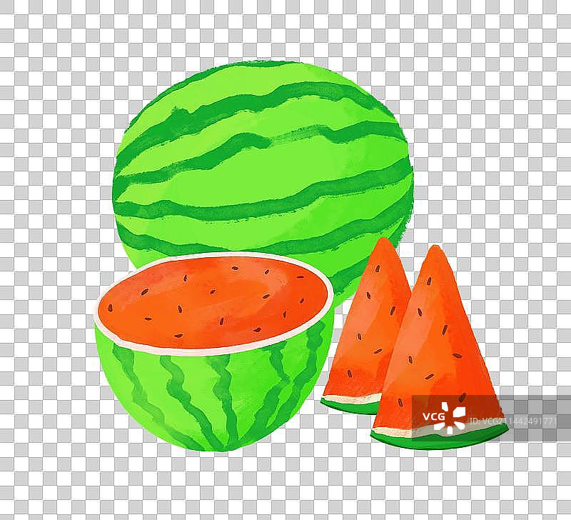 水果素材设计元素西瓜插画图片素材