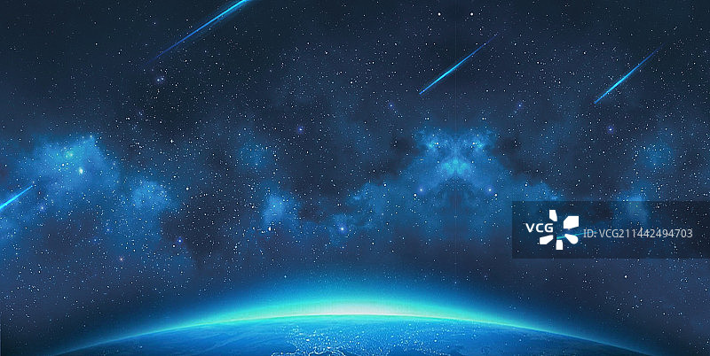 长曝光拍星空图片素材