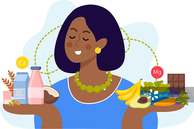 镁食物成分构成图片素材