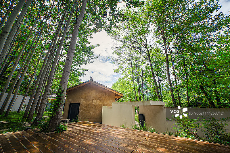 山间小院图片素材