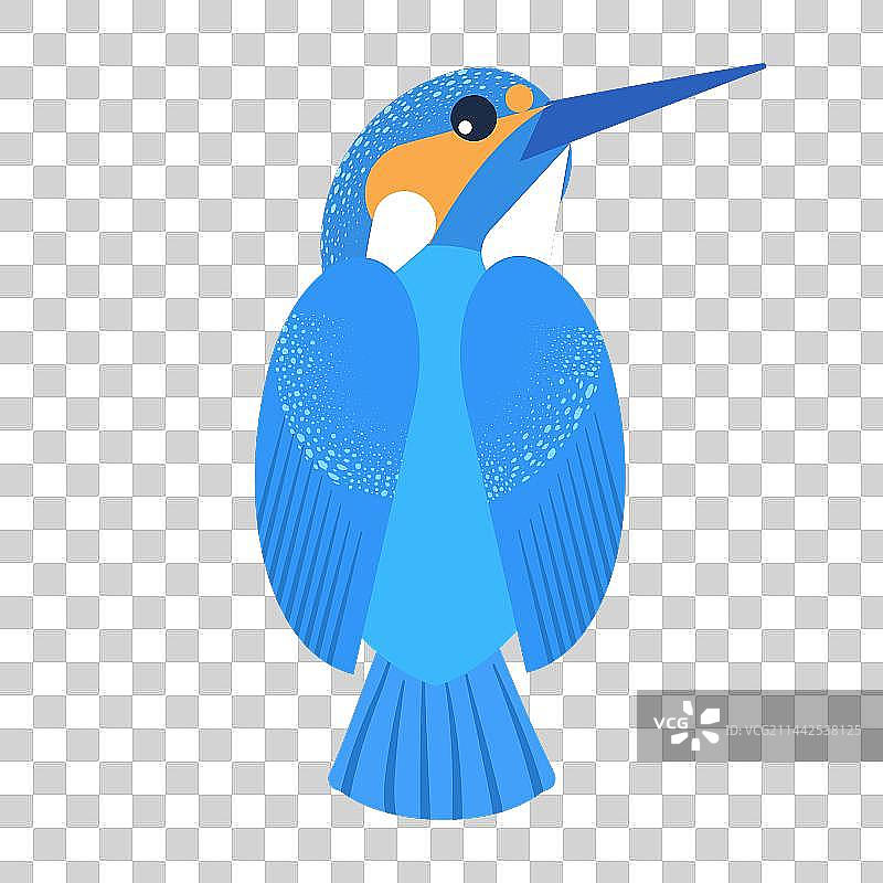 扁平风格翠鸟图片素材