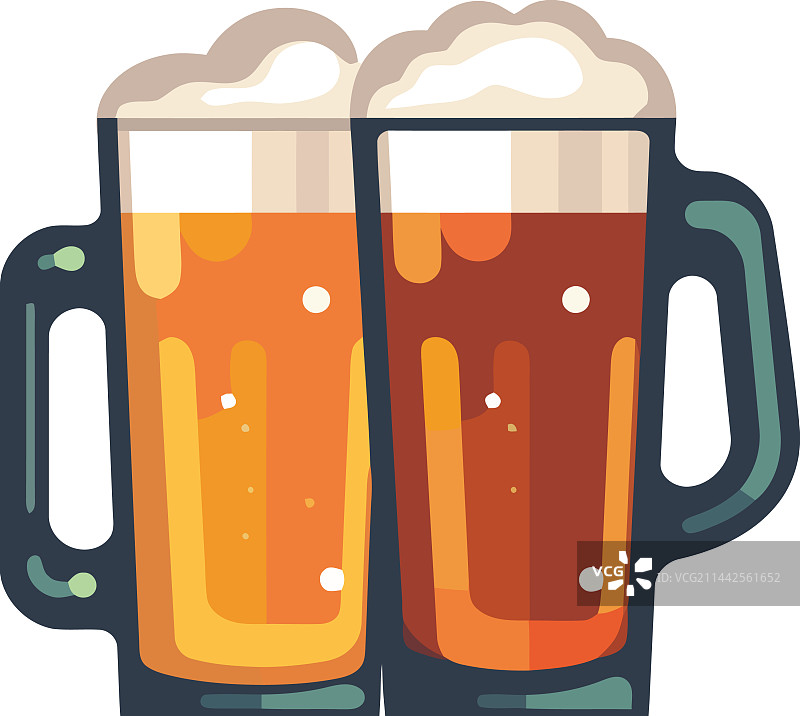 黄色背景上的泡沫饮品标志图片素材