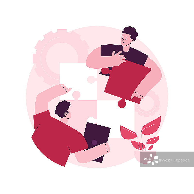 合作抽象概念图片素材