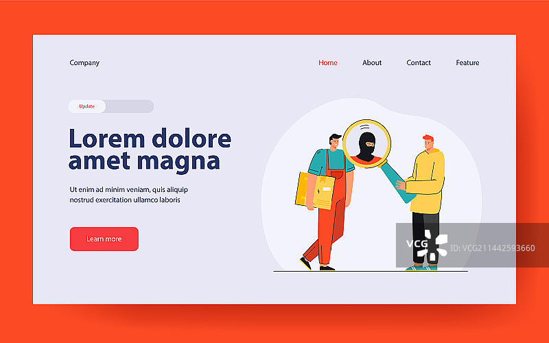 男人怀疑送货员犯罪图片素材