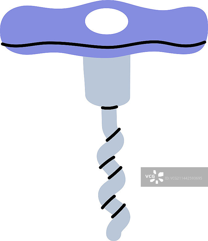 厨房工具轮廓螺旋开瓶器图标图片素材