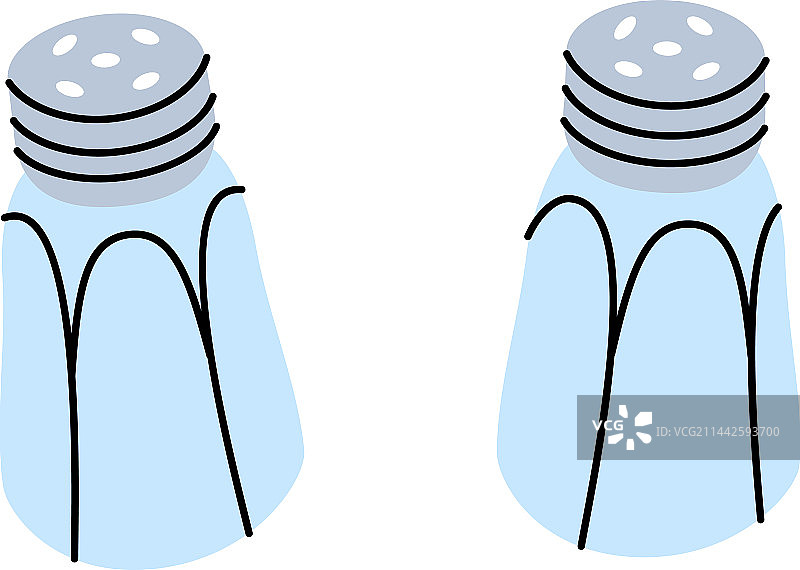盐或胡椒粉罐图标厨房用具图片素材