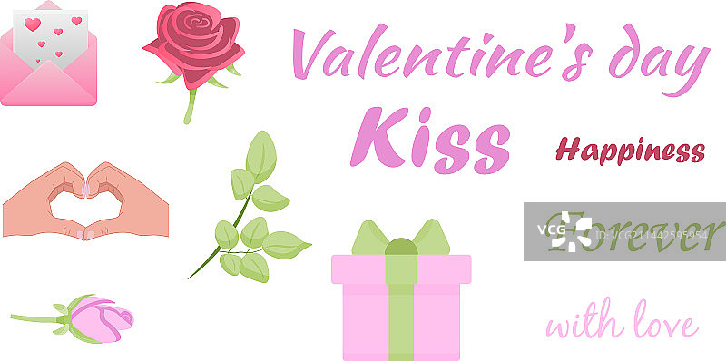 情人节元素合集图片素材