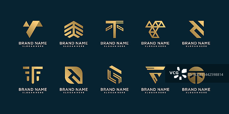 字母T首字母标志合集图片素材