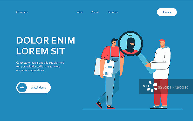 男人怀疑送货员犯罪图片素材