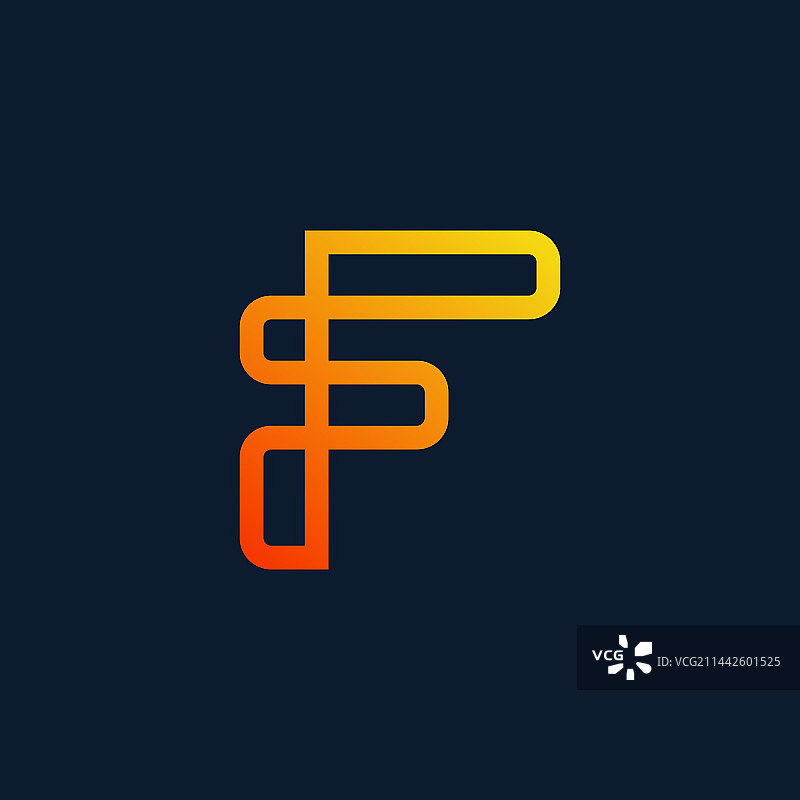 渐变现代线条艺术logo模板图片素材