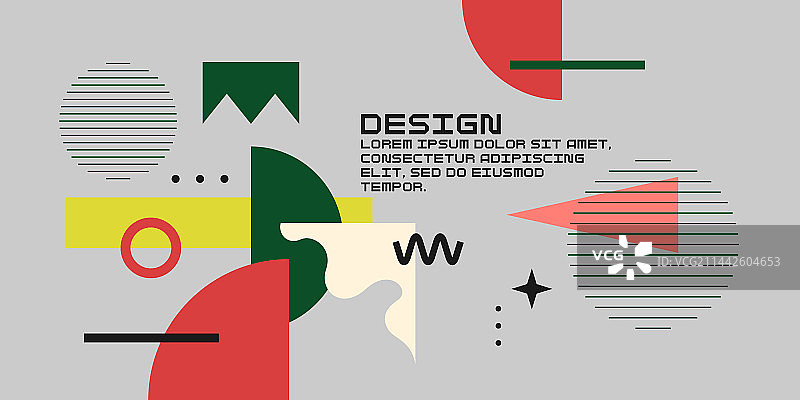 现代几何各种形状组合图片素材