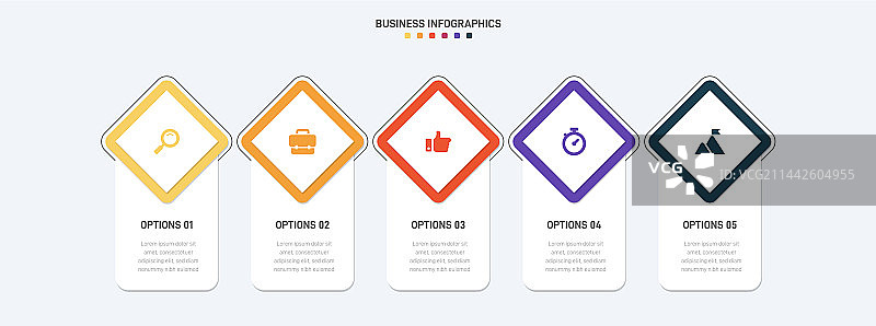 时间线信息图表与信息图表现代图片素材