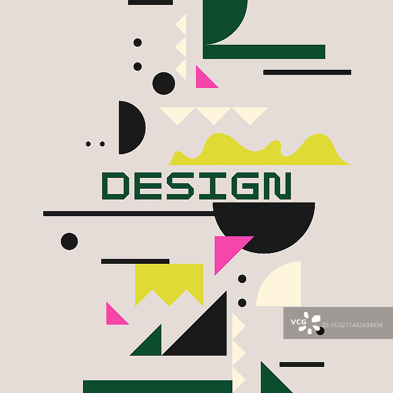 现代几何各种形状组合图片素材