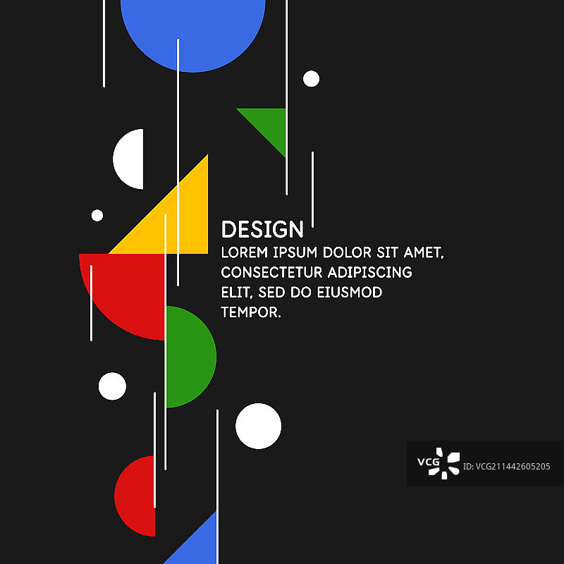 现代几何各种形状组合图片素材