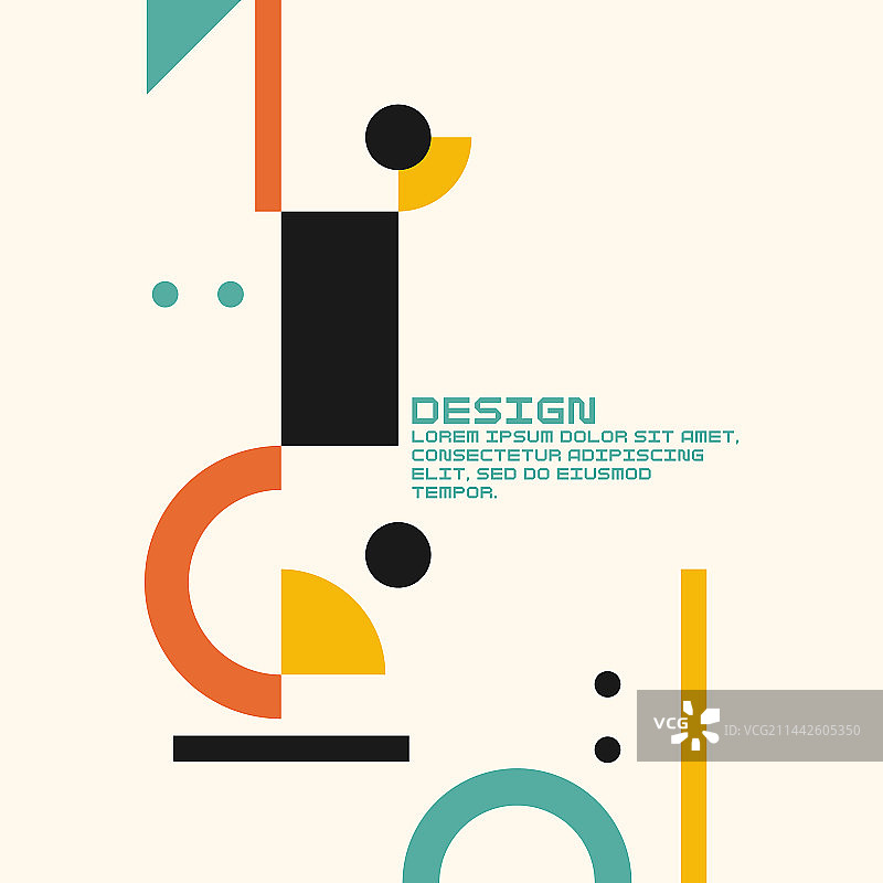 现代几何各种形状组合图片素材