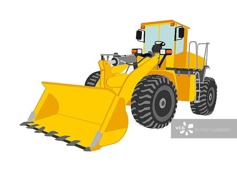 推土机轮式装载机图片素材
