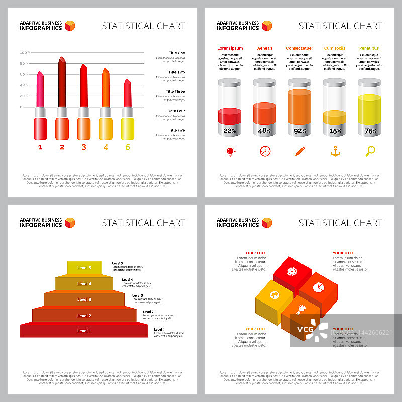 彩色信息图风格合集图片素材