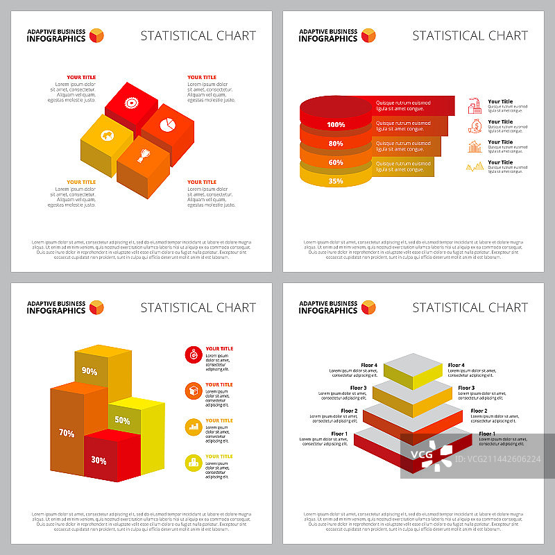 现代信息图表布局合集图片素材