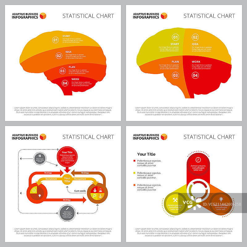 创意信息图表模板套装图片素材
