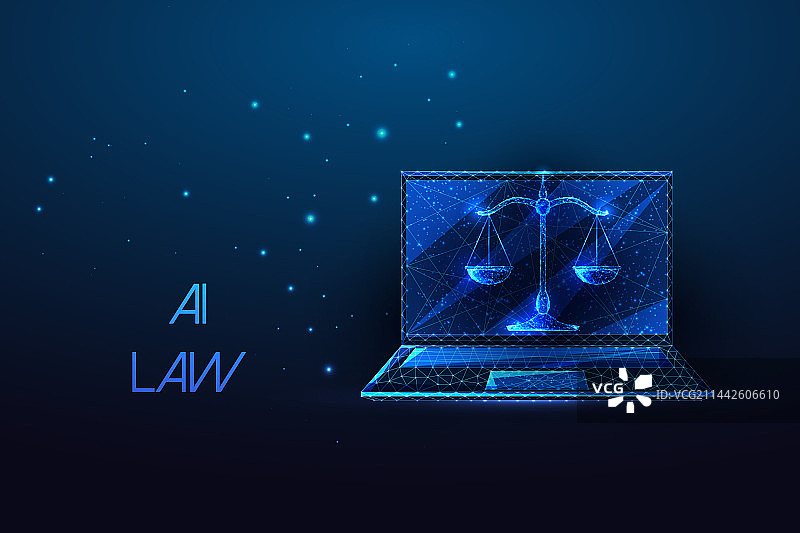 AI法律法律道德网络安全未来感图片素材