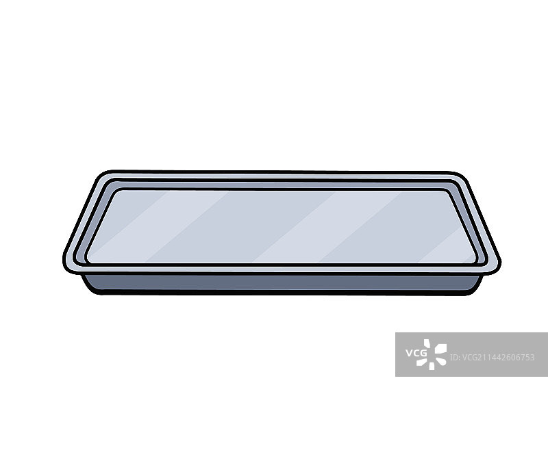 医疗或餐厅用金属托盘图片素材