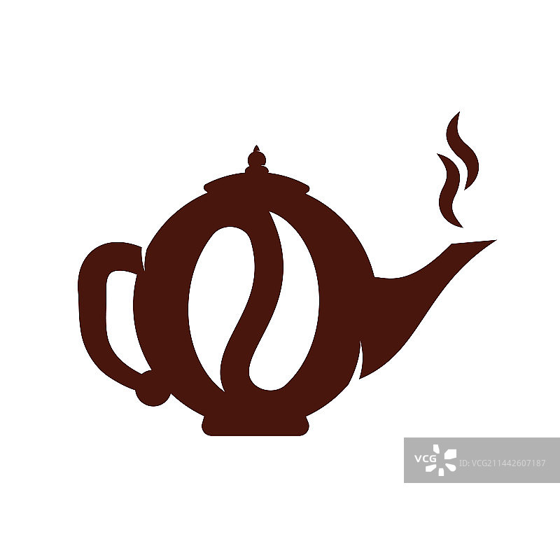 咖啡壶标志设计图标模板图片素材