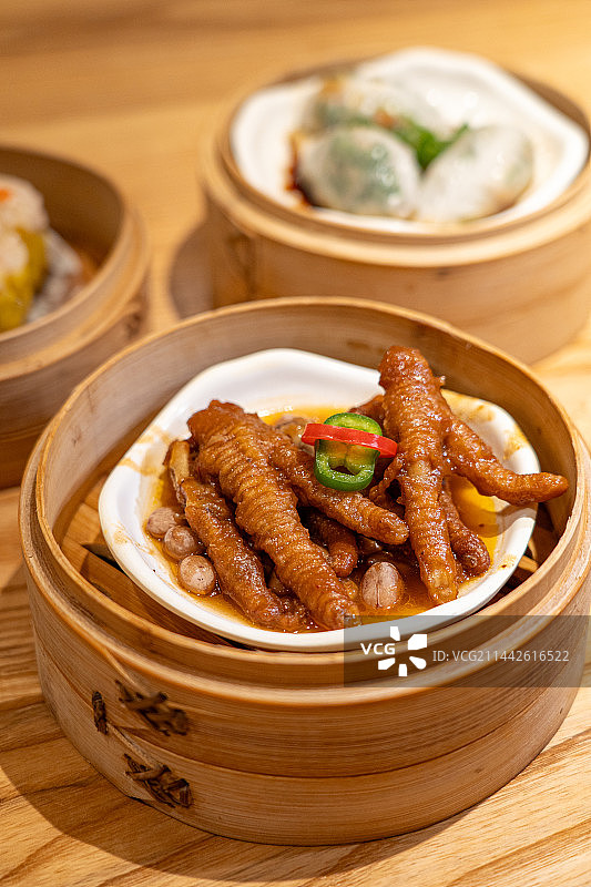广东广州粤式早点豉汁酱香凤爪图片素材