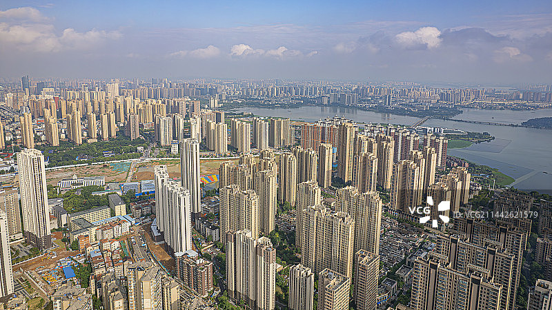 南湖建筑群图片素材