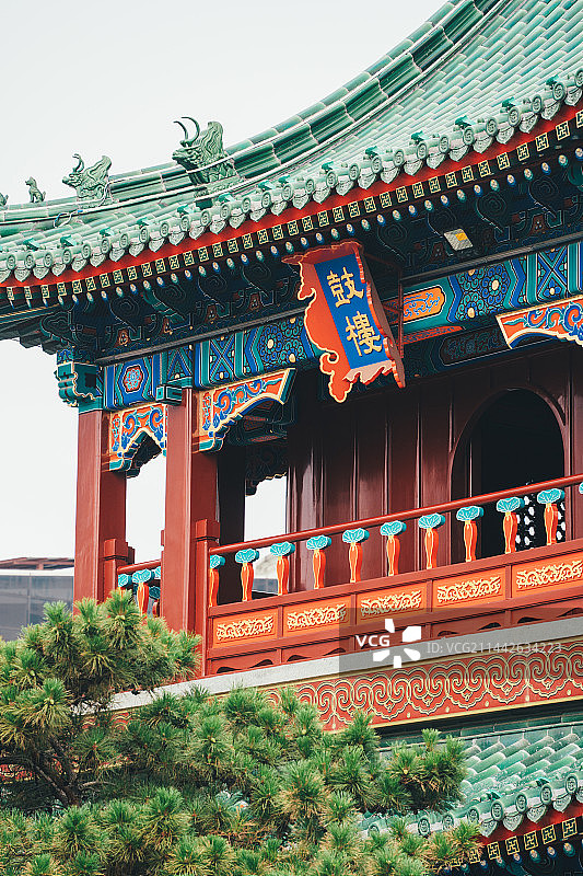 天津市大悲禅院，佛教寺庙传统历史建筑图片素材