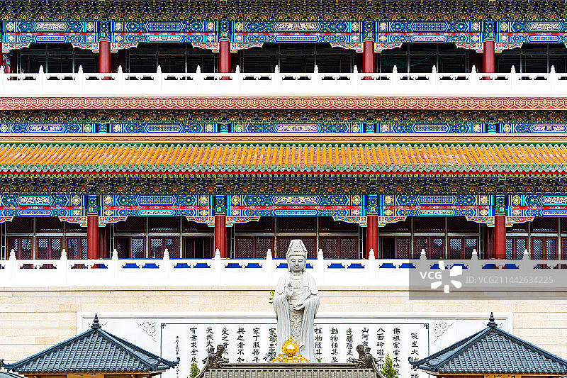 天津市大悲禅院，佛教寺庙传统历史建筑图片素材