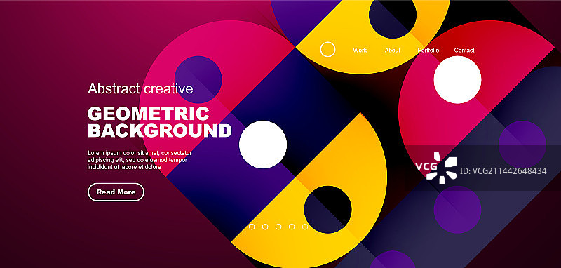 简单的圆圈和圆形元素图案图片素材