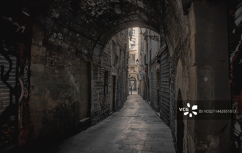 小巷子街道拍摄图片素材