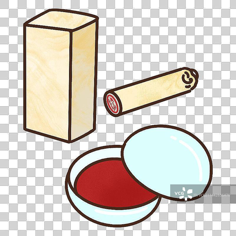 中式印章印泥元素图片素材