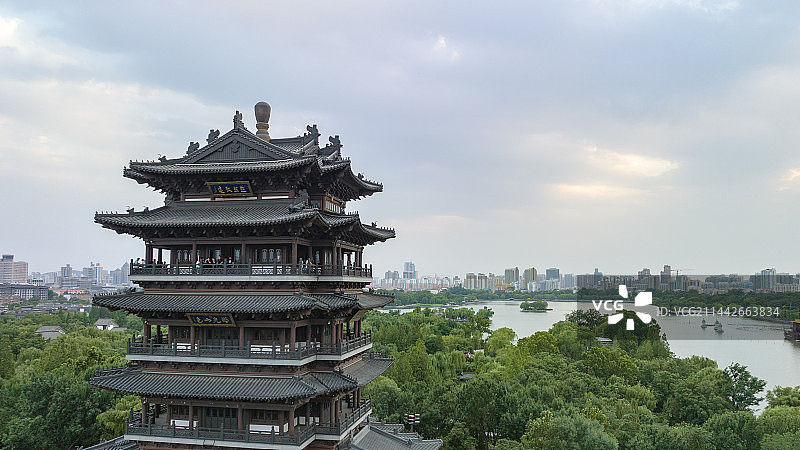 大明湖超然楼图片素材