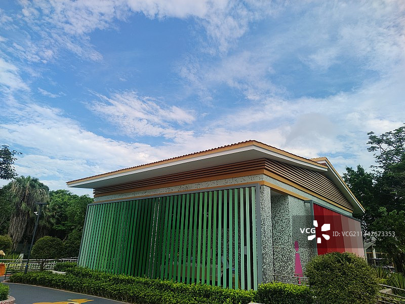 厦门园博苑小房子彩色小房子图片素材