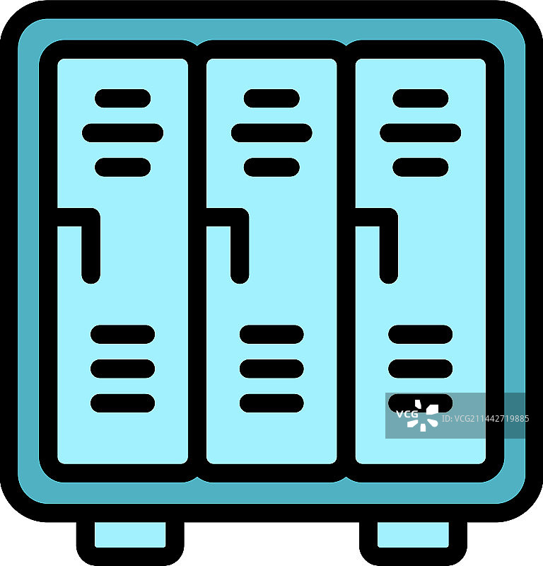 金属储物柜图标图片素材
