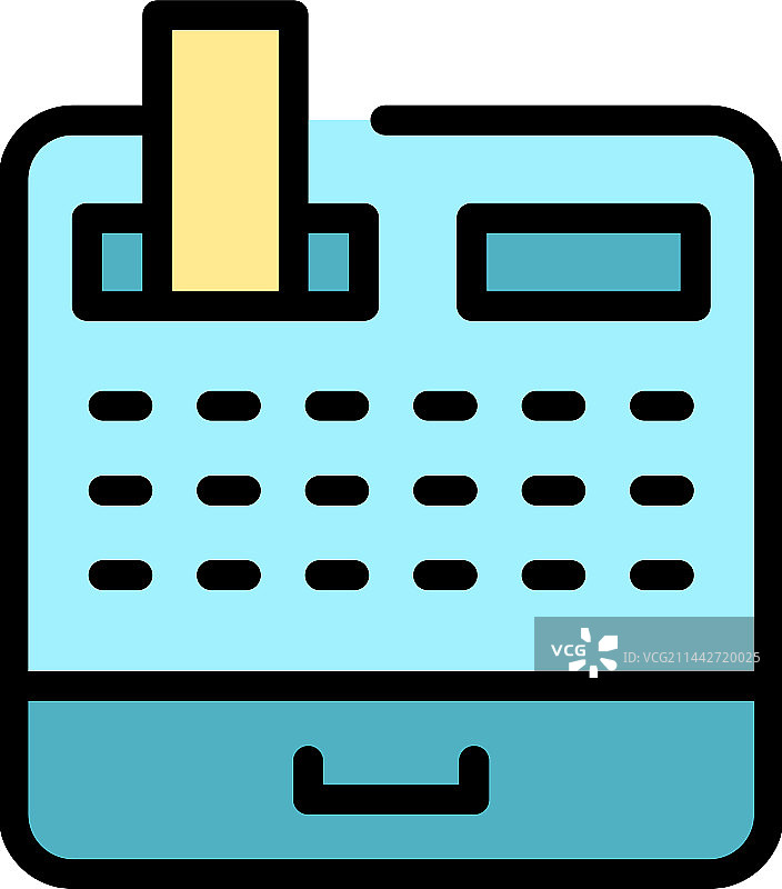 自动取款机扁平图标图片素材