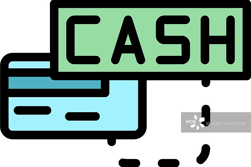 返现图标（扁平风格）图片素材