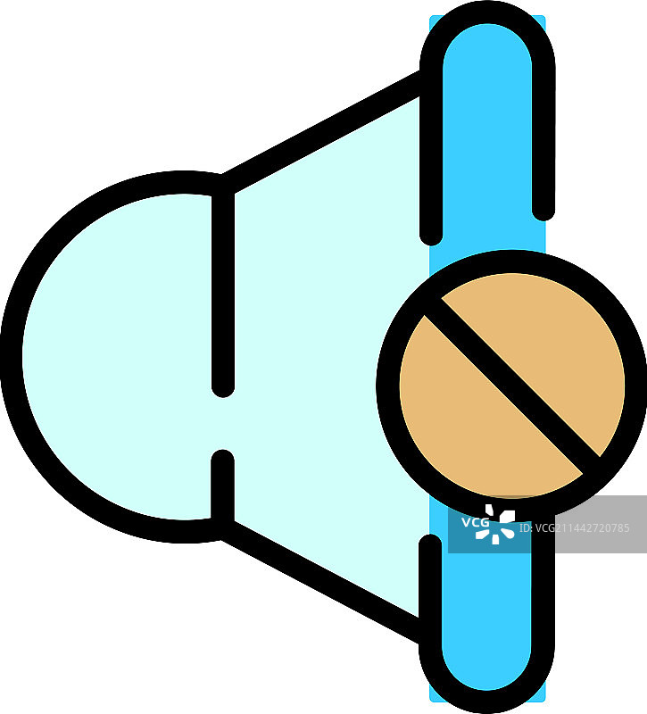 搜索过滤喇叭扁平图标图片素材