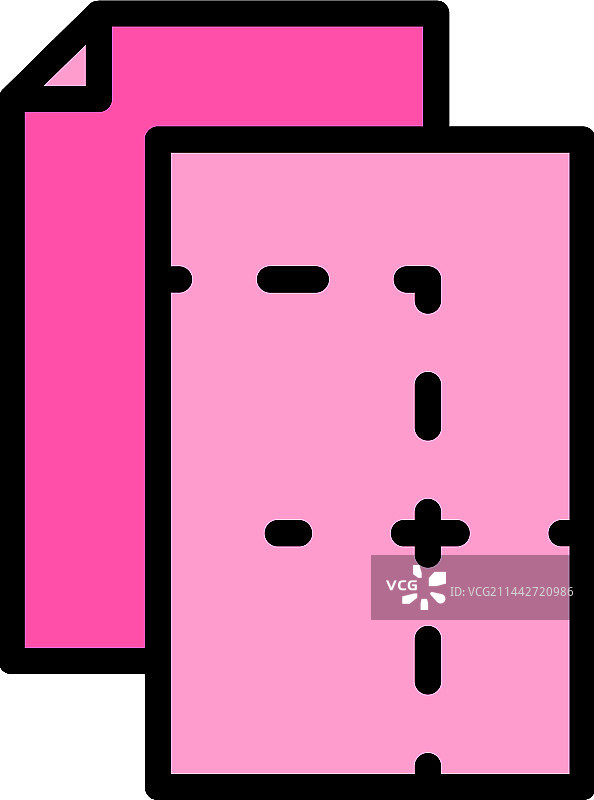 服装店纸质扁平图标图片素材