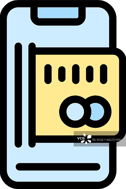 手机银行扁平图标图片素材