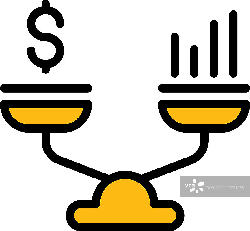 财务规划对比平衡图标图片素材