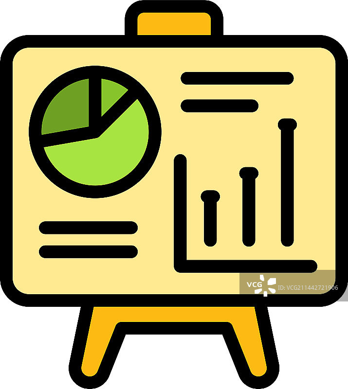 理财规划图表banner扁平图标图片素材